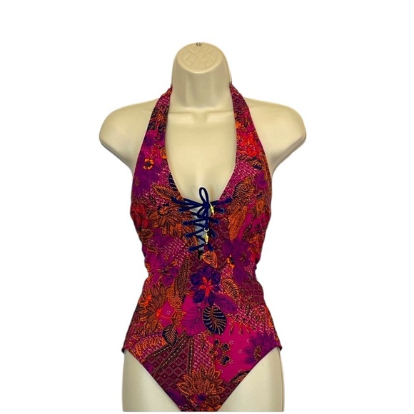 Skinny Dippers Tangerang Sirena One Piece, Color Sunset, Size Small - Picture 5 of 8